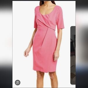 Trina Turk Pink Midi Sheath Dress 8